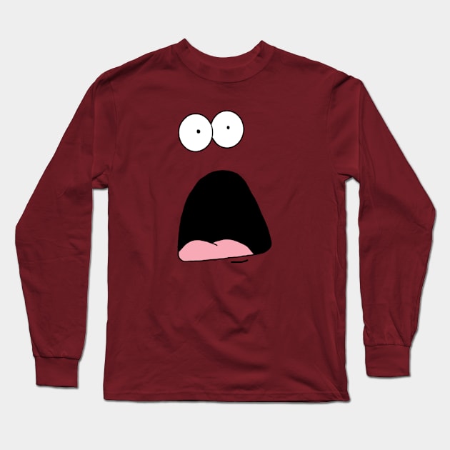 Shocked Face Long Sleeve T-Shirt by ARTrishaa